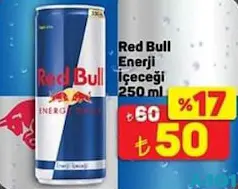 RED BULL ENERJİ İÇECEĞİ 250 ML fiyat ve kampanya bilgisi